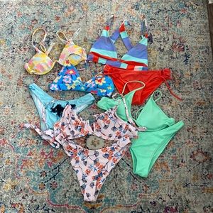 6 different mix match bathing suits